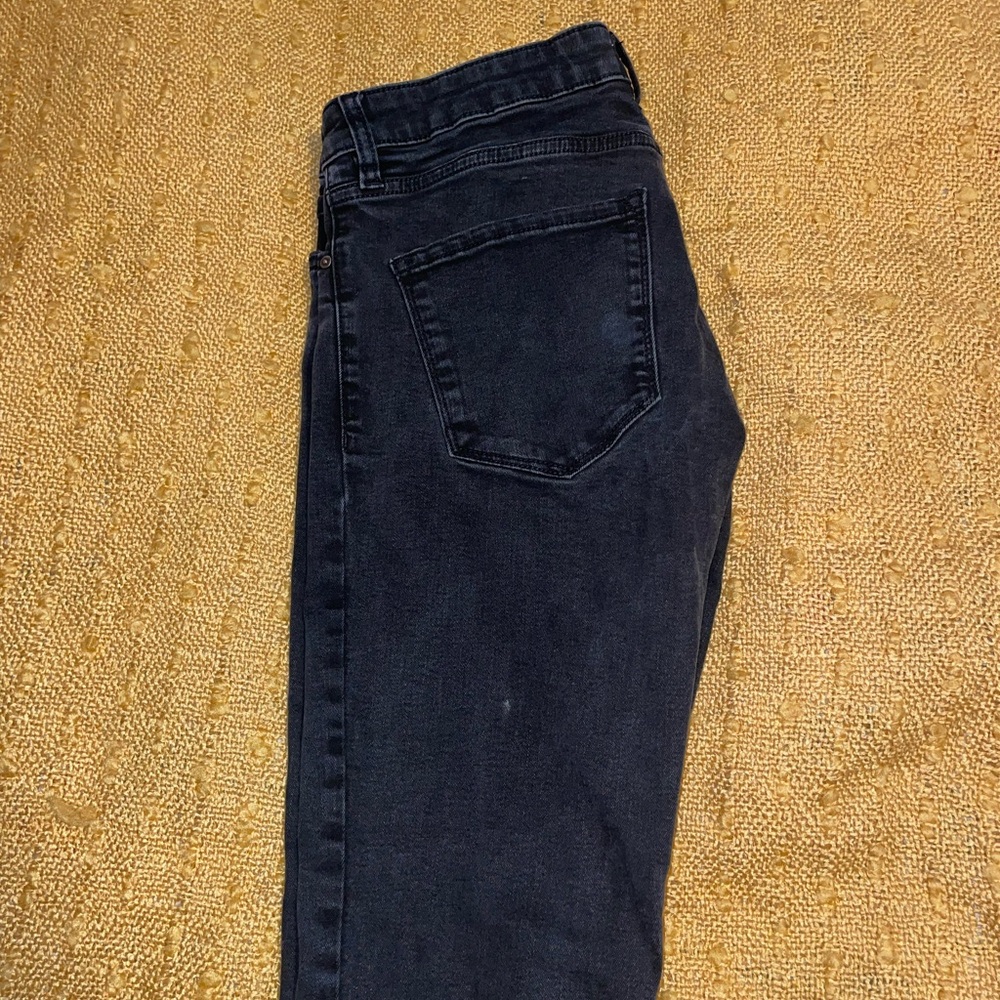 Black Mango Cropped Skinny Jeans - Picture 3 of 10